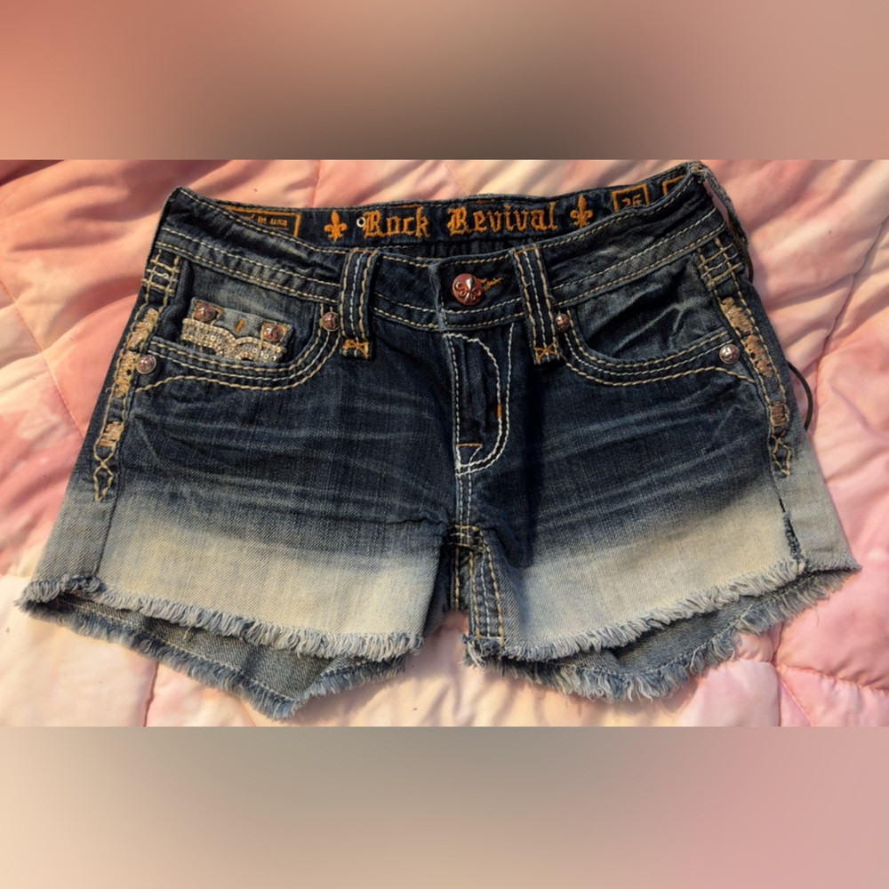 Rock revival Jean shorts